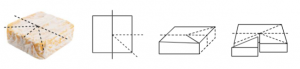 cut square cheese
