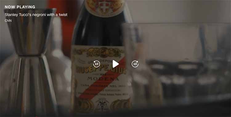 stanley tucci with a twist negroni video